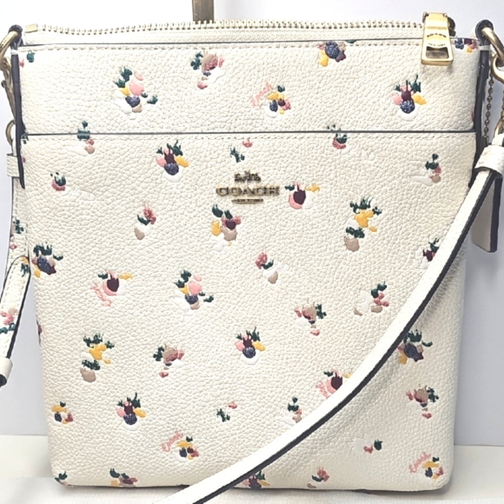 Coach Cream‎ Multicolor Floral Crossbody Bag,NNT, Never Used